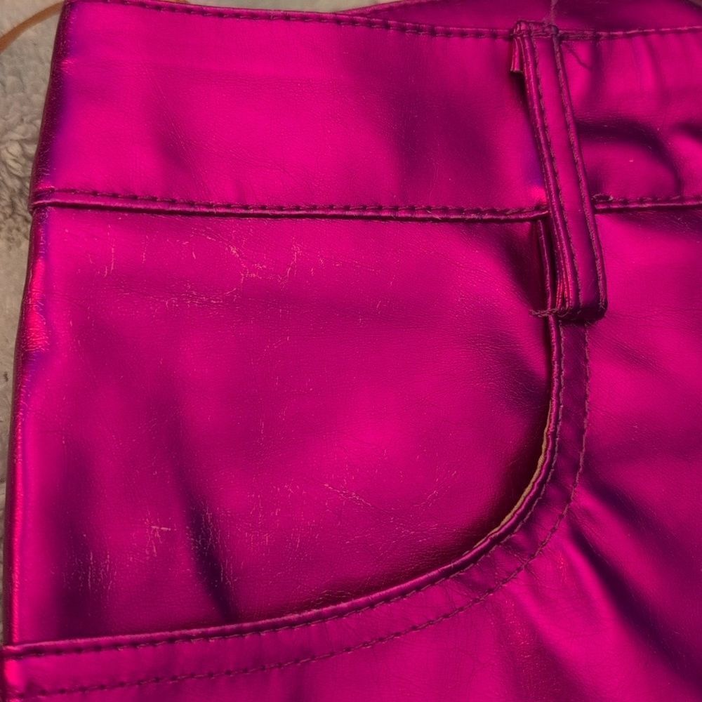 AmyLynn Metallic Hot Pink Women's Pants Small NWT - Picture 9 of 12